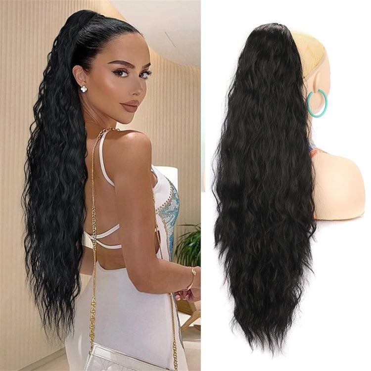 Ladies Extended Woolly Curly Rope Pulling Mesh Ponytail Wig, Color: 24H60# - free shipping - PMC TechLife - Order now!