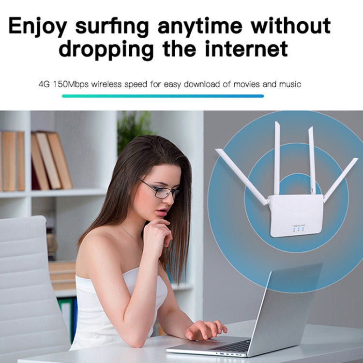 European B1/3/7/8/20/38/40/41 4G Wireless CPE Router Plug-in Mobile WiFi, EU Plug - free shipping - PMC TechLife - Order now!