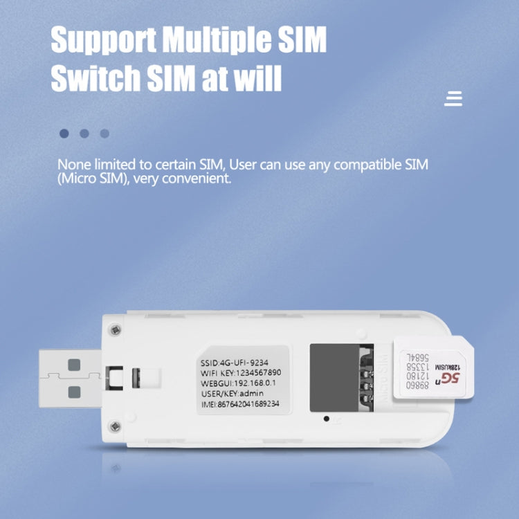 Eurasian Version U8-EU 4G WiFi Dongle USB Plug-In Router Mobile Hotspot - free shipping - PMC TechLife - Order now!
