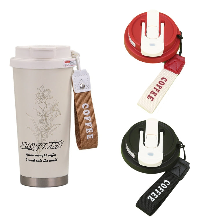 2.8 Inch Cup Mouth Straw Cup Lid Coffee Mug Replacement Lid With Hand Strip(Black) - Vacuum Thermoses & Cups by PMc TechLife | Online Shopping South Africa | PMc TechLife | Buy Now Pay Later Mobicred