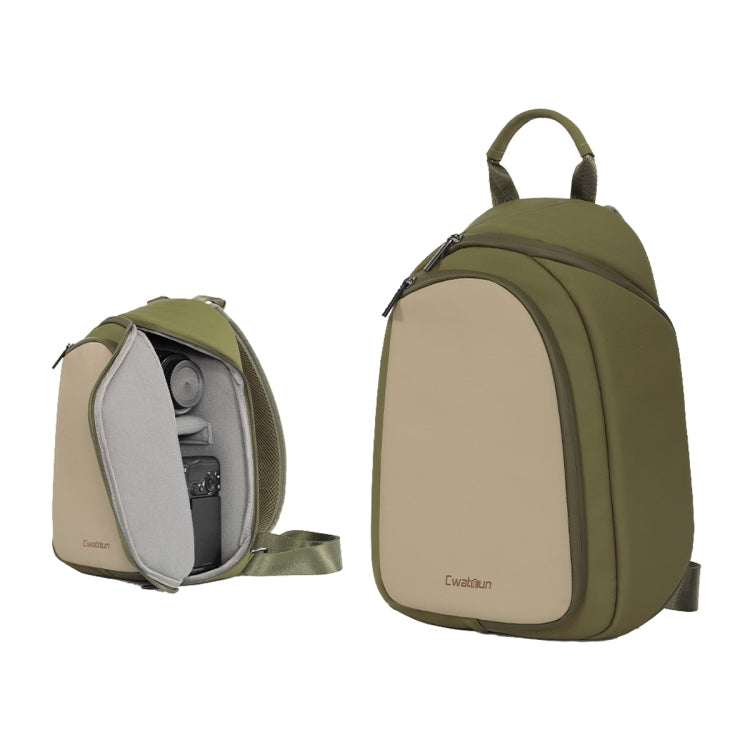 Cwatcun D148 Medium Casual Camera Bag Shoulder Crossbody Daily Photography Bag, Color: Army Green - free shipping - PMC TechLife - Order now!