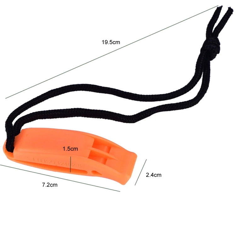 Dual-Frequency Outdoor Survival Whistle With Built-In Lanyard(Yellow) - Emergency Tools by PMC TechLife | Online Shopping South Africa | PMC TechLife | Buy Now Pay Later Mobicred