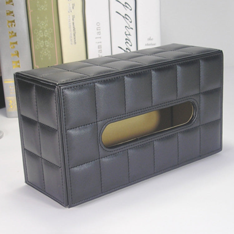 PU Leather Tissue Box Living Room Coffee Table Desktop Paper Holder Car Hotel Tissue Storage Box(Marble) - Storage Boxes by PMc TechLife | Online Shopping South Africa | PMc TechLife | Buy Now Pay Later Mobicred