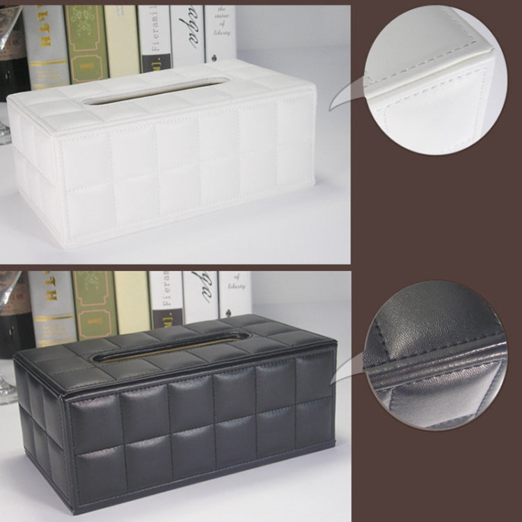 PU Leather Tissue Box Living Room Coffee Table Desktop Paper Holder Car Hotel Tissue Storage Box(Marble) - Storage Boxes by PMc TechLife | Online Shopping South Africa | PMc TechLife | Buy Now Pay Later Mobicred
