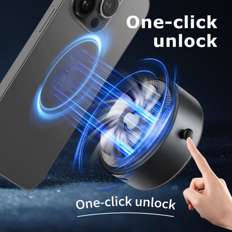 AIMITE M8 Car Phone Holder Vacuum Suction Cup Strong Magnetic Support Bracket(Tarnish Black) - Universal Car Holders by AIMITE | Online Shopping South Africa | PMC Jewellery | Buy Now Pay Later Mobicred