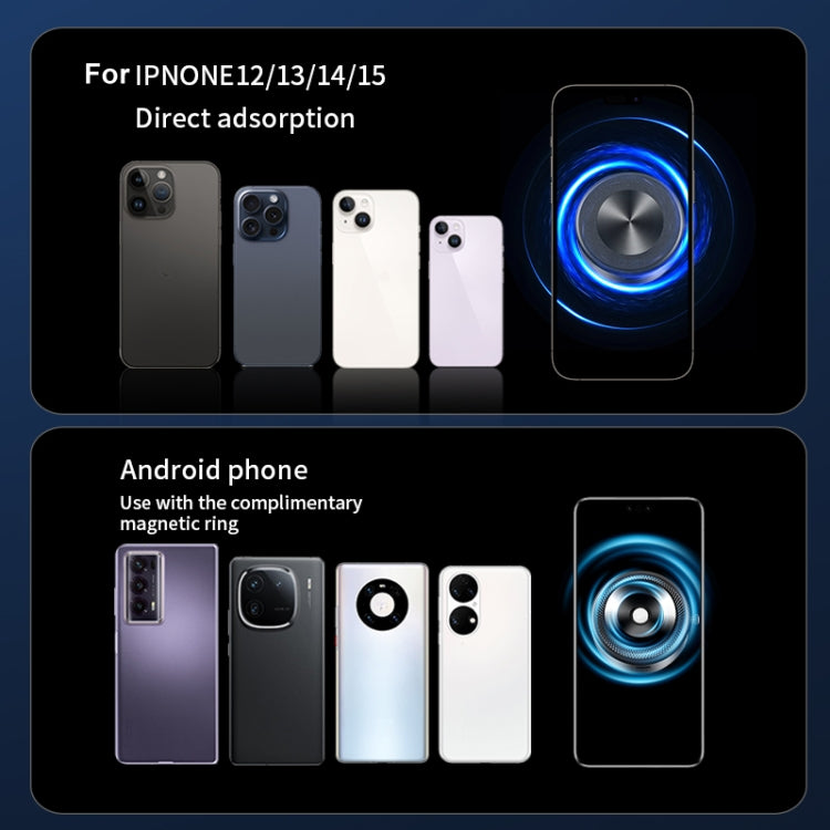 AIMITE M8 Car Phone Holder Vacuum Suction Cup Strong Magnetic Support Bracket(Tarnish Black) - Universal Car Holders by AIMITE | Online Shopping South Africa | PMC Jewellery | Buy Now Pay Later Mobicred