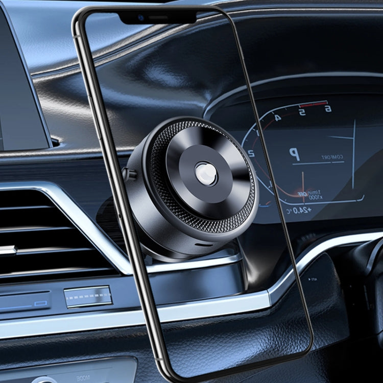 AIMITE M12 Car Phone Magnetic Rotating Holder Vacuum Suction Cup Strong Magnetic Support Bracket(Tarnish Black) - free shipping - PMC Jewellery - Order now!