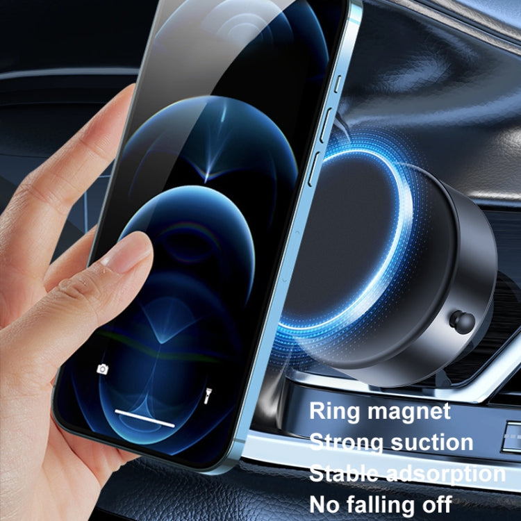 AIMITE M12 Car Phone Magnetic Rotating Holder Vacuum Suction Cup Strong Magnetic Support Bracket(Black) - free shipping - PMC Jewellery - Order now!