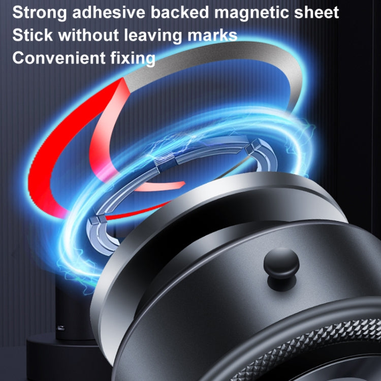 AIMITE M12 Car Phone Magnetic Rotating Holder Vacuum Suction Cup Strong Magnetic Support Bracket(Tarnish Black) - free shipping - PMC Jewellery - Order now!