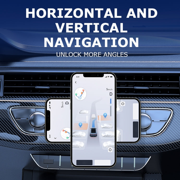 AIMITE M8 Car Wireless Charger Phone Holder Vacuum Suction Cup Strong Magnetic Support Bracket(Tarnish Black) - free shipping - PMC Jewellery - Order now!