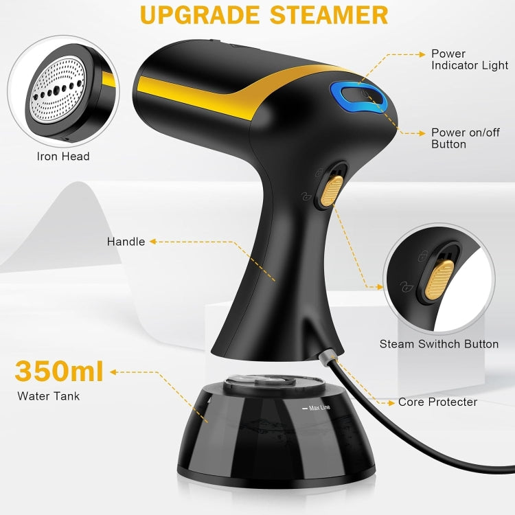 Small Portable Handheld Household Steam Spray Clothes Wrinkle Removal Iron, Size: EU Plug(White) - free shipping - PMC TechLife - Order now!