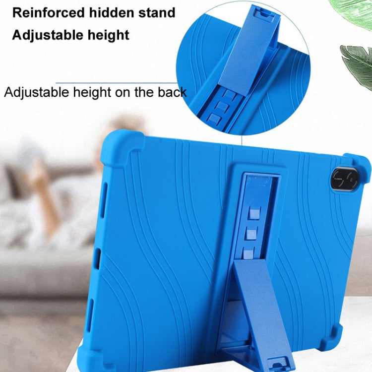 For Honor Pad X9 Shockproof Silicone Tablet Protective Case With Holder(Blue) - Honor by PMC TechLife | Online Shopping South Africa | PMC TechLife | Buy Now Pay Later Mobicred