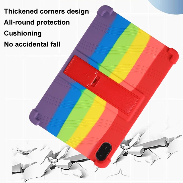 For Honor Pad X9 Shockproof Silicone Tablet Protective Case With Holder(Rose Red) - Honor by PMC TechLife | Online Shopping South Africa | PMC TechLife | Buy Now Pay Later Mobicred