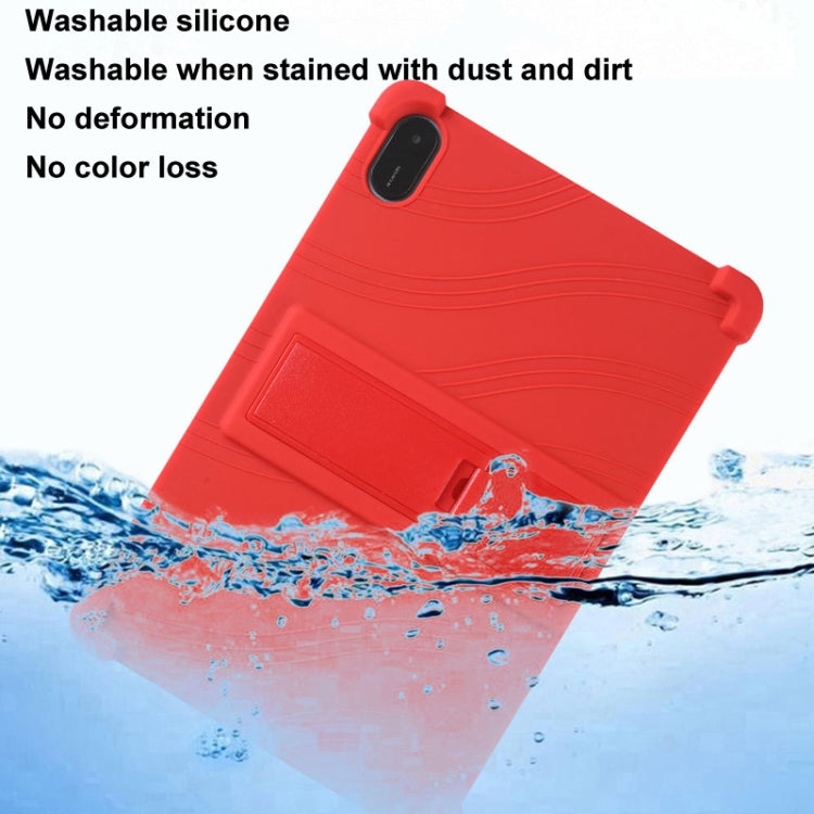For Honor Pad X9 Shockproof Silicone Tablet Protective Case With Holder(Red) - Honor by PMC TechLife | Online Shopping South Africa | PMC TechLife | Buy Now Pay Later Mobicred
