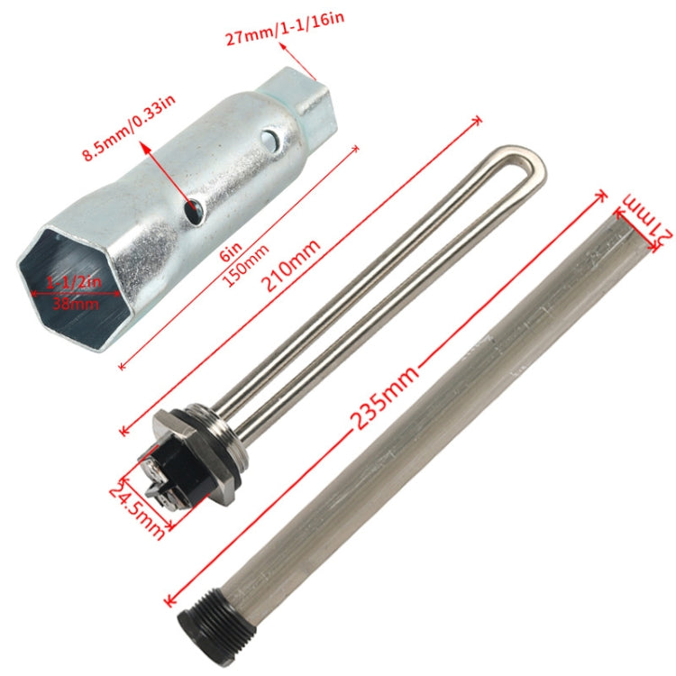 Water Heater Heating Element For RV Camper, Specifications: 4pcs /Pack Heating Tube + Anode Rod + Sleeve - Others by PMC Jewellery | Online Shopping South Africa | PMC Jewellery | Buy Now Pay Later Mobicred