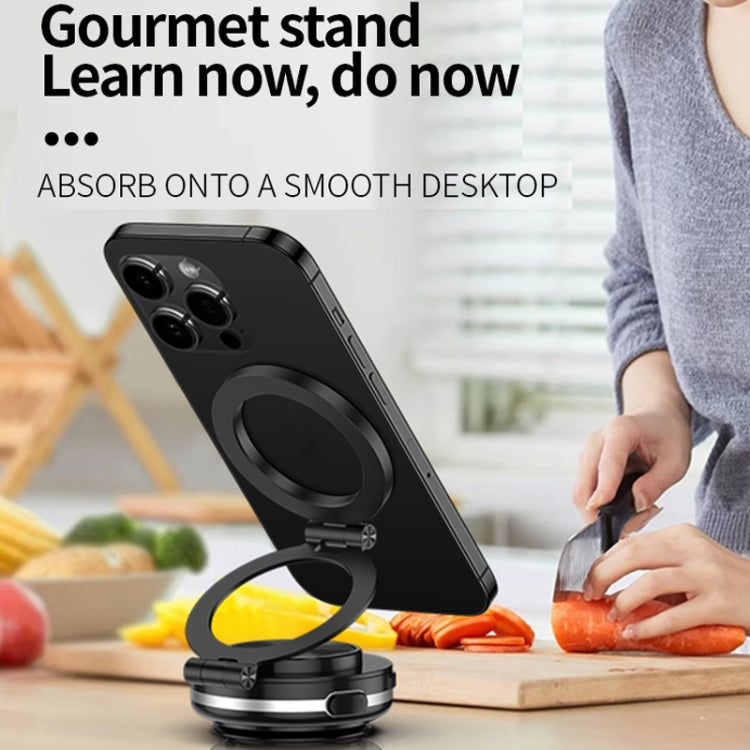 AIMITE C2 Car Vacuum Suction Cup Magnetic Three Axis Linkage Rotatable Cell Phone Holder(Black) - Car Holders by AIMITE | Online Shopping South Africa | PMC Jewellery | Buy Now Pay Later Mobicred