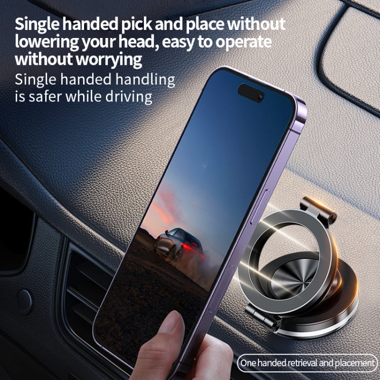AIMITE C2 Car Vacuum Suction Cup Magnetic Three Axis Linkage Rotatable Cell Phone Holder(Black) - free shipping - PMC Jewellery - Order now!