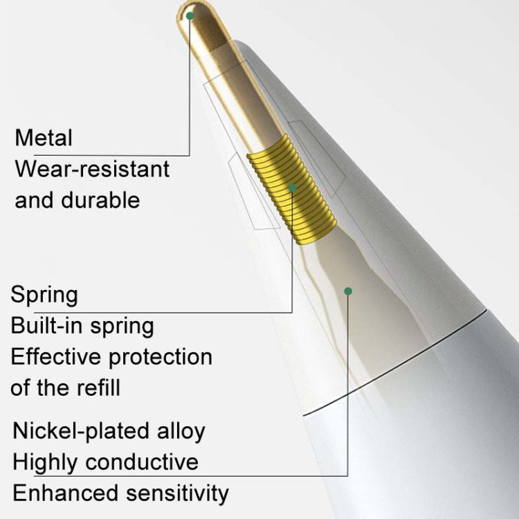 For Apple Pencil Series Replacement Nibs Modified Nibs, Style: 3.0 Round Head White Shell Silver Tip - Pencil Accessories by PMc TechLife | Online Shopping South Africa | PMc TechLife | Buy Now Pay Later Mobicred