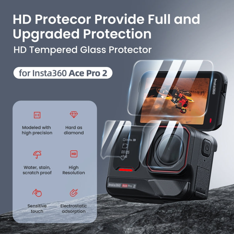 For Insta360 Ace Pro 2 aMagisn Tempered Glass Screen Protector, Spec: 1 Set - free shipping - PMC TechLife - Order now!