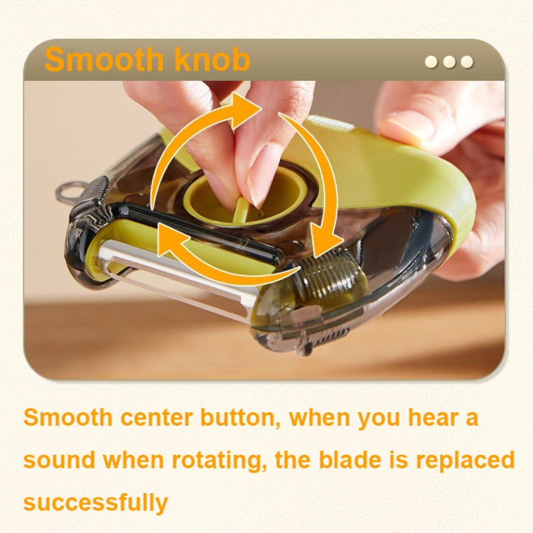 3-In-1 Multifunctional Rotary Peeler Household Kitchen Tools Scraper Fruit Grater(Gray) - Cutter & Peeler by PMc TechLife | Online Shopping South Africa | PMc TechLife | Buy Now Pay Later Mobicred