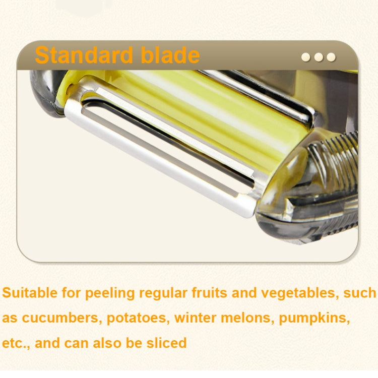 3-In-1 Multifunctional Rotary Peeler Household Kitchen Tools Scraper Fruit Grater(Gray) - Cutter & Peeler by PMc TechLife | Online Shopping South Africa | PMc TechLife | Buy Now Pay Later Mobicred