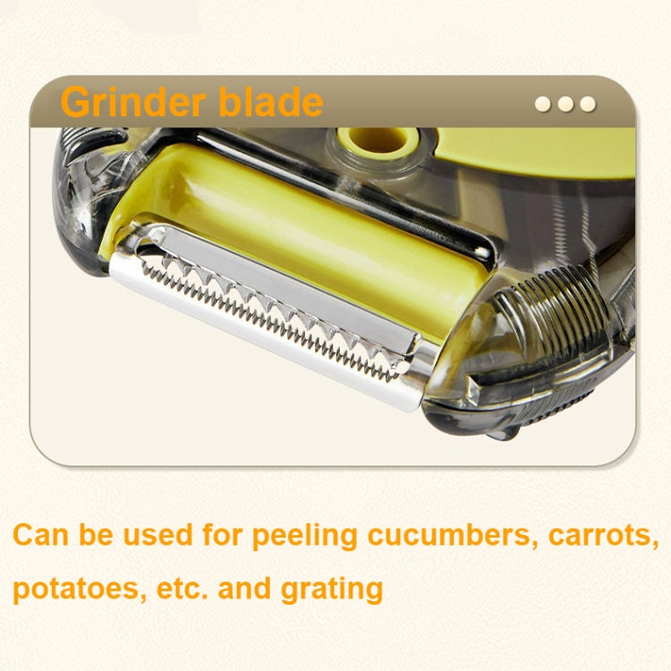 3-In-1 Multifunctional Rotary Peeler Household Kitchen Tools Scraper Fruit Grater(Gray) - Cutter & Peeler by PMc TechLife | Online Shopping South Africa | PMc TechLife | Buy Now Pay Later Mobicred