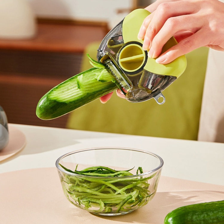 3-In-1 Multifunctional Rotary Peeler Household Kitchen Tools Scraper Fruit Grater(Gray) - Cutter & Peeler by PMc TechLife | Online Shopping South Africa | PMc TechLife | Buy Now Pay Later Mobicred