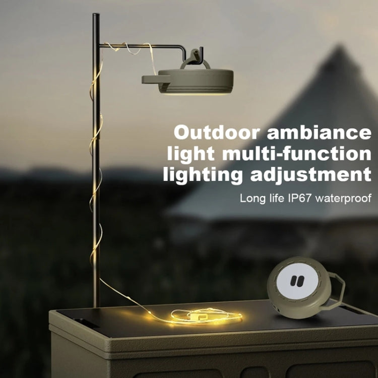 TUBUZHE 2 In 1 LED Portable String Lamp Camping Atmosphere Light USB Rechargeable Outdoor Tent Night Light(Green) - Camping Lighting by TUBUZHE | Online Shopping South Africa | PMc TechLife | Buy Now Pay Later Mobicred