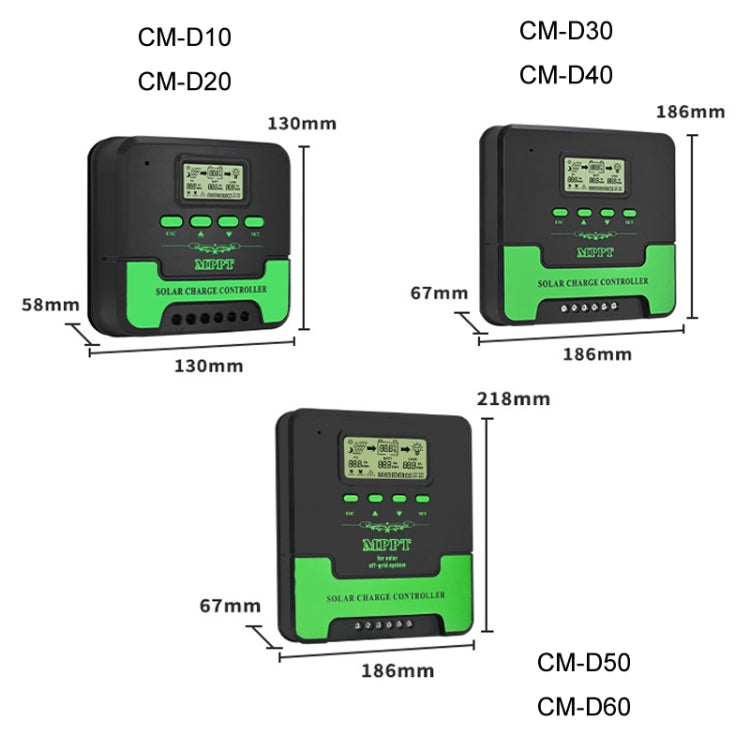 12V-24V 50A WIFI Remote MPPT Home Energy Storage Control System Solar Controller, Model: CM-D50 - Others by PMC TechLife | Online Shopping South Africa | PMC TechLife | Buy Now Pay Later Mobicred