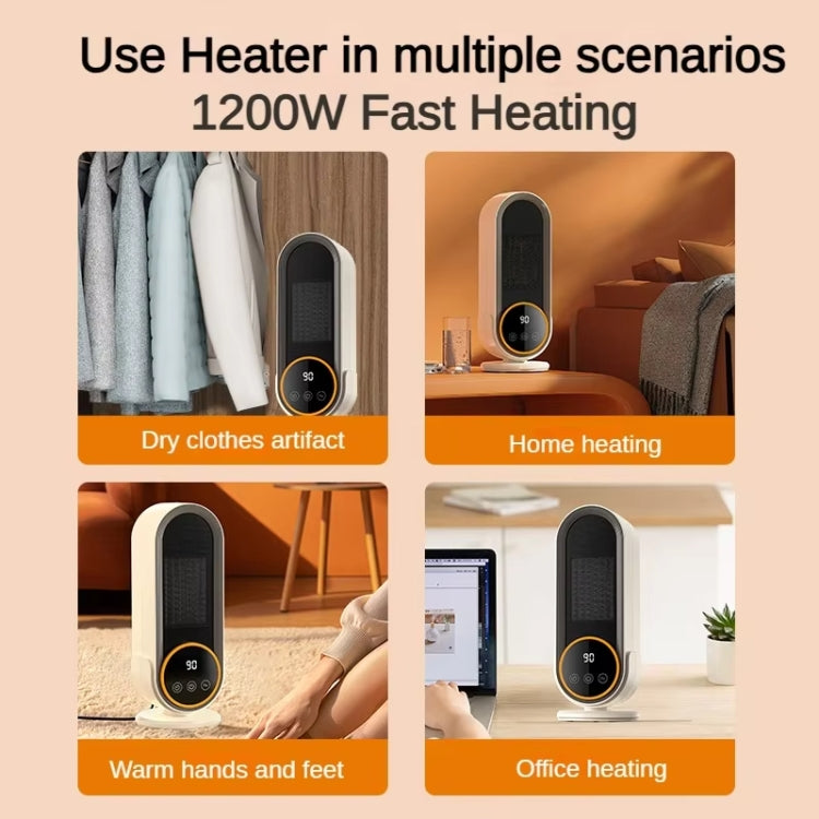 E68 1200W PTC Ceramic Heating Desktop Heater Smart Electric Heater, Plug: US Plug(Standard Model) - Electric Heaters by PMC TechLife | Online Shopping South Africa | PMC TechLife | Buy Now Pay Later Mobicred