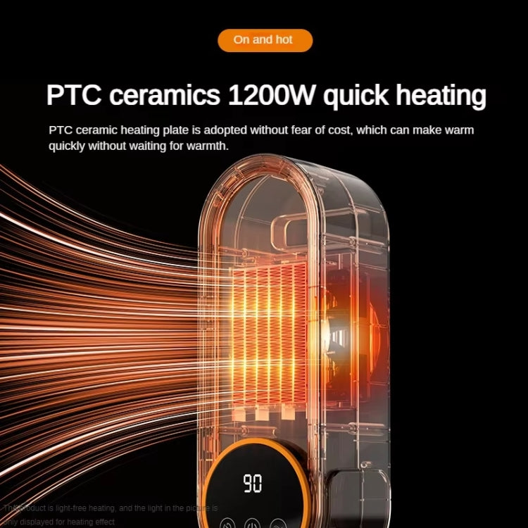 E68 1200W PTC Ceramic Heating Desktop Heater Smart Electric Heater, Plug: US Plug(Standard Model) - Electric Heaters by PMC TechLife | Online Shopping South Africa | PMC TechLife | Buy Now Pay Later Mobicred