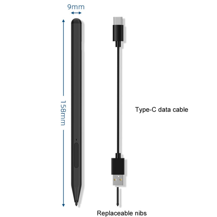 For Microsoft Surface Pro/Go/Laptop/Book Anti-Touch Handwriting Capacitive Pen(Gray) - Stylus Pen by PMC TechLife | Online Shopping South Africa | PMC TechLife | Buy Now Pay Later Mobicred