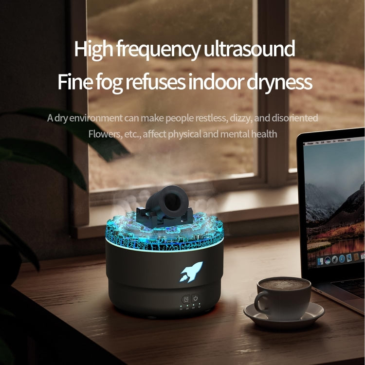 Turret Shape Aromatherapy Humidifier With 3-speed Timer 7-color Atmosphere Light EU Plug White - free shipping - PMC TechLife - Order now!