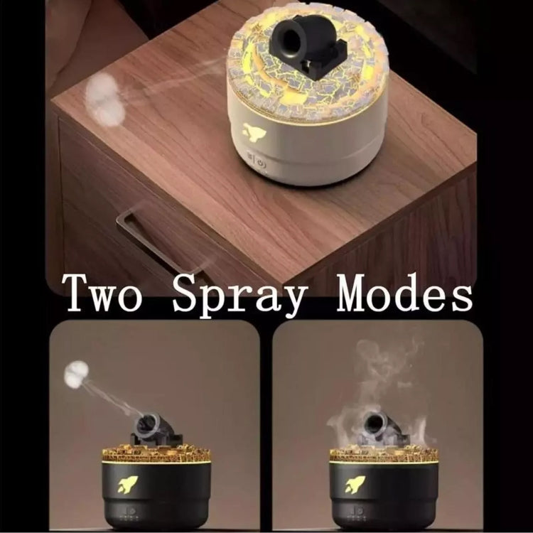 Turret Shape Aromatherapy Humidifier With 3-speed Timer 7-color Atmosphere Light EU Plug Black - free shipping - PMC TechLife - Order now!