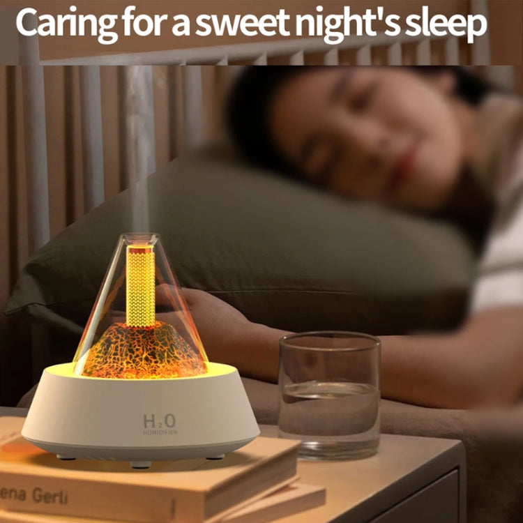 80ml Volcanic Lava Aromatherapy Humidifier With Colorful Lights USB Plug Power(Black) - Air Purifiers & Accessories by PMc TechLife | Online Shopping South Africa | PMc TechLife | Buy Now Pay Later Mobicred