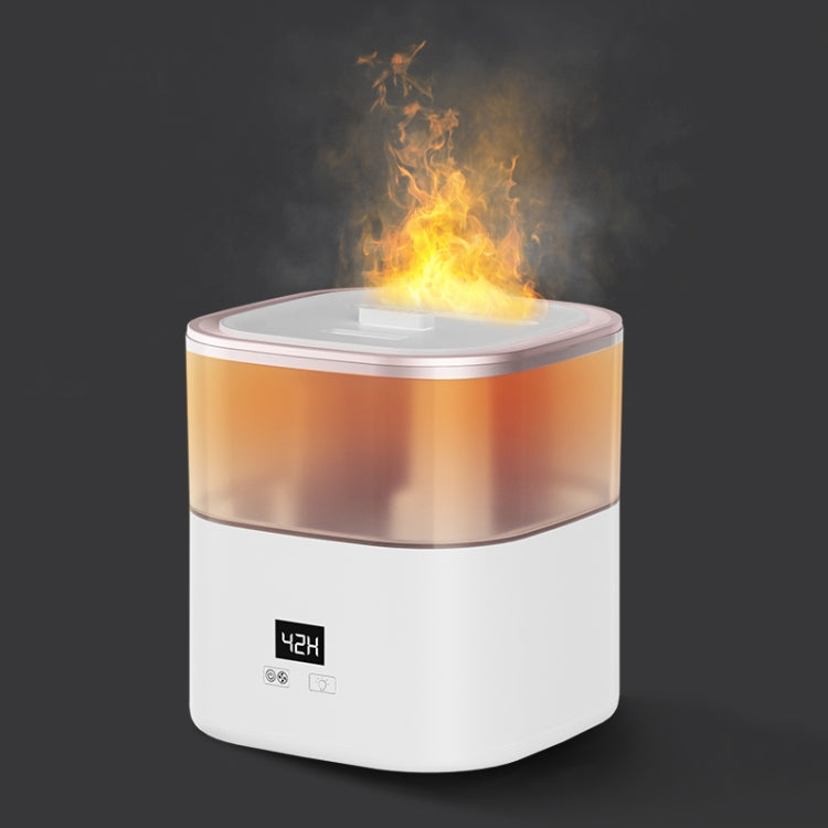 JSQ-58 1.1L large Capacity Digital Display Flame Atomization Humidifier, Color: Rose Gold(US Plug) - free shipping - PMC TechLife - Order now!