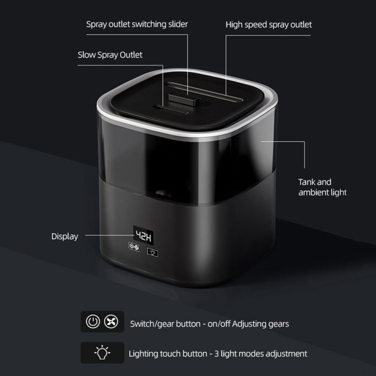 JSQ-58 1.1L large Capacity Digital Display Flame Atomization Humidifier, Color: White(EU Plug) - free shipping - PMC TechLife - Order now!