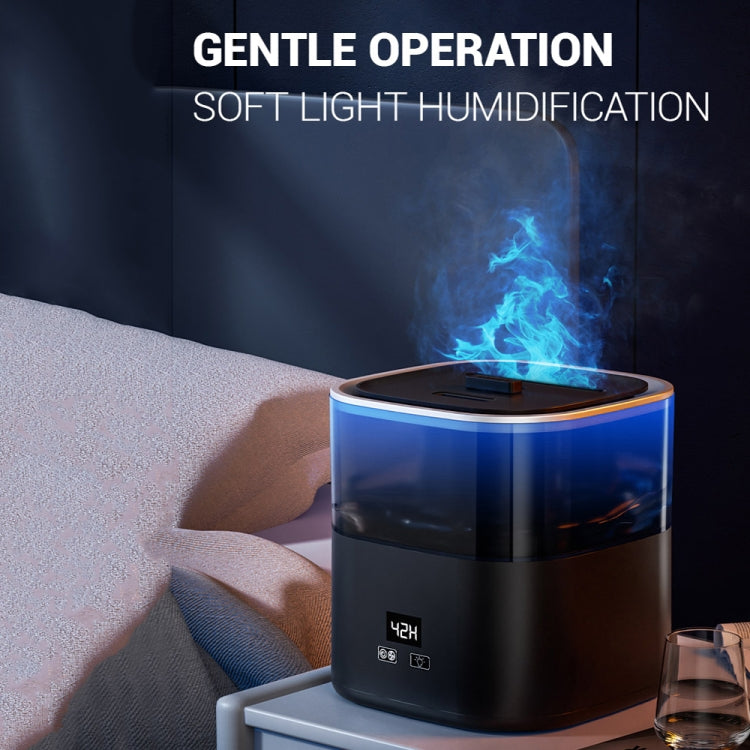 JSQ-58 1.1L large Capacity Digital Display Flame Atomization Humidifier, Color: Rose Gold(UK Plug) - free shipping - PMC TechLife - Order now!