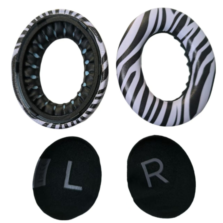 For BOSE 700 / NC700 2pcs Headphone Sponge Cover With Pad(Zebra Print) - Earmuff & Pad by PMC Jewellery | Online Shopping South Africa | PMC Jewellery | Buy Now Pay Later Mobicred