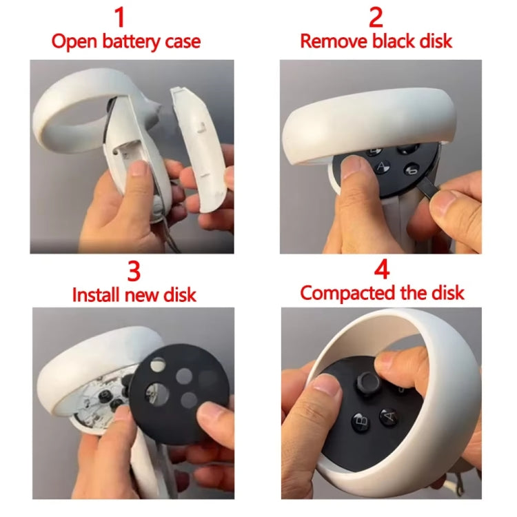 For Meta Quest 2 Repair Parts Controller Black Disk Cove Right -  by PMC TechLife | Online Shopping South Africa | PMC TechLife | Buy Now Pay Later Mobicred