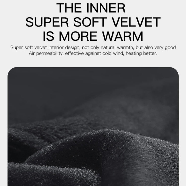 Kyncilor Waterproof Cycling Warm Gloves Two-finger Touch Screen Ultra-soft Velvet Outdoor Gloves, Size: XL(Gray) - Full Finger Gloves by Kyncilor | Online Shopping South Africa | PMC TechLife | Buy Now Pay Later Mobicred