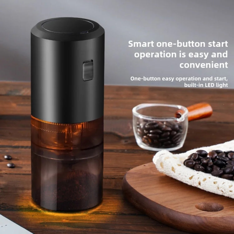 USB Rechargeable Adjustable Coarse and Fine Household Portable Electric Coffee Bean Grinder(Black) - free shipping - PMC TechLife - Order now!