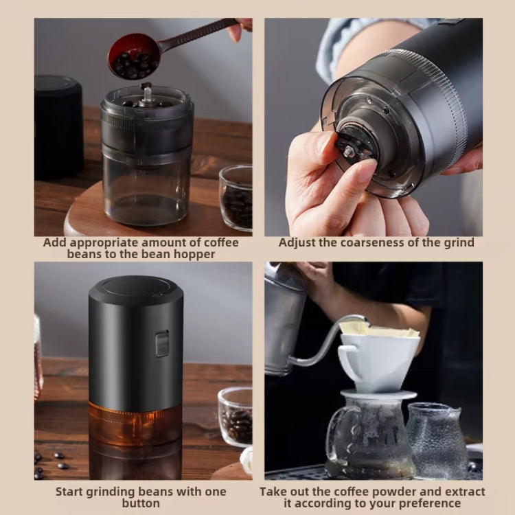 USB Rechargeable Adjustable Coarse and Fine Household Portable Electric Coffee Bean Grinder(Blue) - free shipping - PMC TechLife - Order now!