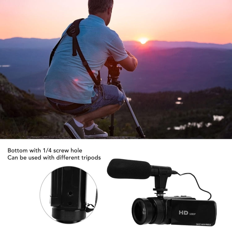 16MP 16X Digital Zoom Vlogging Camera Video Camcorder with 2.4 Inch Flip Screen, Spec: Standard EU Plug - Video Cameras by PMC TechLife | Online Shopping South Africa | PMC TechLife | Buy Now Pay Later Mobicred