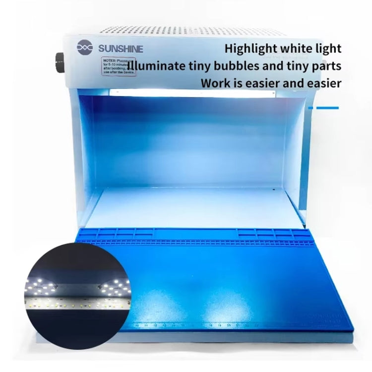 SUNSHINE SS-917C Mobile Phone Screen Repair Dust-free Workbench Green White Light Dual Lamps Dust Display Lamp Operator Bench US Plug - free shipping - PMC TechLife - Order now!