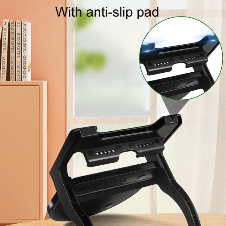 15W Desktop Vertical Cell Phone Wireless Charging Stand(Black) - Wireless Charger Holders by PMC Jewellery | Online Shopping South Africa | PMC Jewellery | Buy Now Pay Later Mobicred