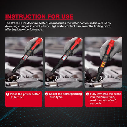 HABOTEST HT663 Motorcycle Vehicle Brake Fluid Moisture Detection Pen - Electronic Test by HABOTEST | Online Shopping South Africa | PMC Jewellery | Buy Now Pay Later Mobicred