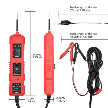 EM286 Multifunctional Car Circuit Electrical System Driving Test Pen, Style: Red 4.5m - Electronic Test by PMC Jewellery | Online Shopping South Africa | PMC Jewellery | Buy Now Pay Later Mobicred