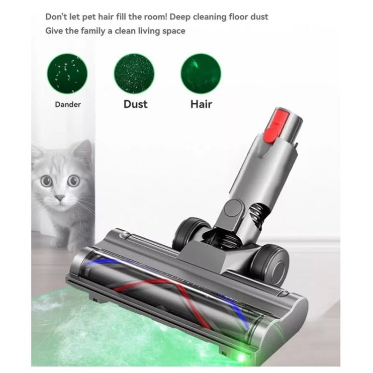 For Dyson V10 Slim / V12 Slim Vacuum Cleaner Lightweight Direct Drive Floor Brush Head with Dust Led Lights - free shipping - PMc TechLife - Order now!