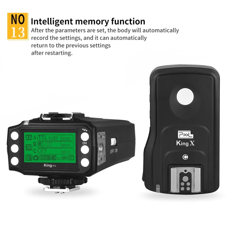 For Nikon Pixel King Pro Camera Wireless Radio Flash TTL Transmitter and Receiver - free shipping - PMC TechLife - Order now!